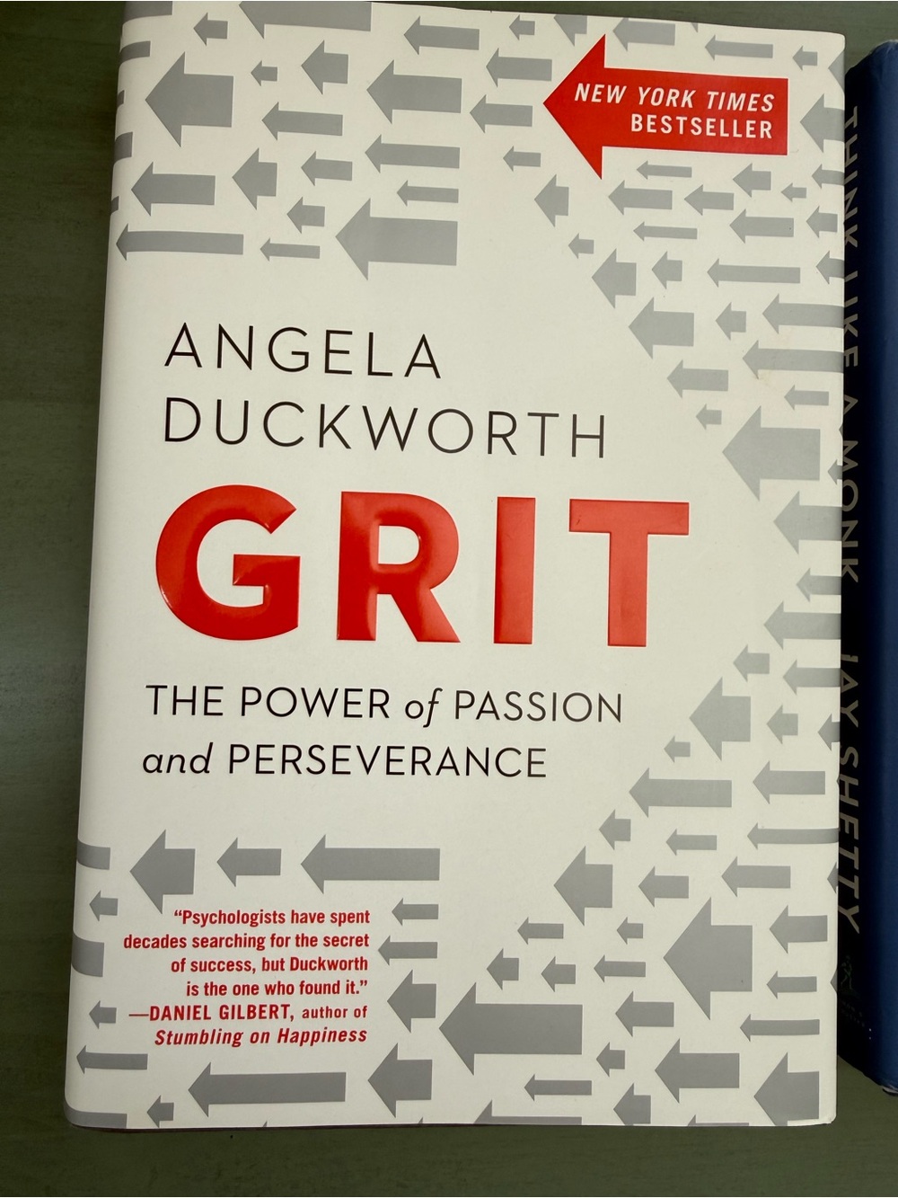 Self Help Book Bundle:Grit + Think Like a Monk Hardcover Motivation Mindset Book - Picture 2 of 8